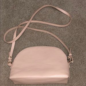 Old Navy pink faux leather crossbody purse